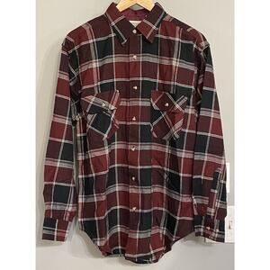 Northwest Territory Shirt Plaid Button‎ Up Vintage Outdoors Mens M New